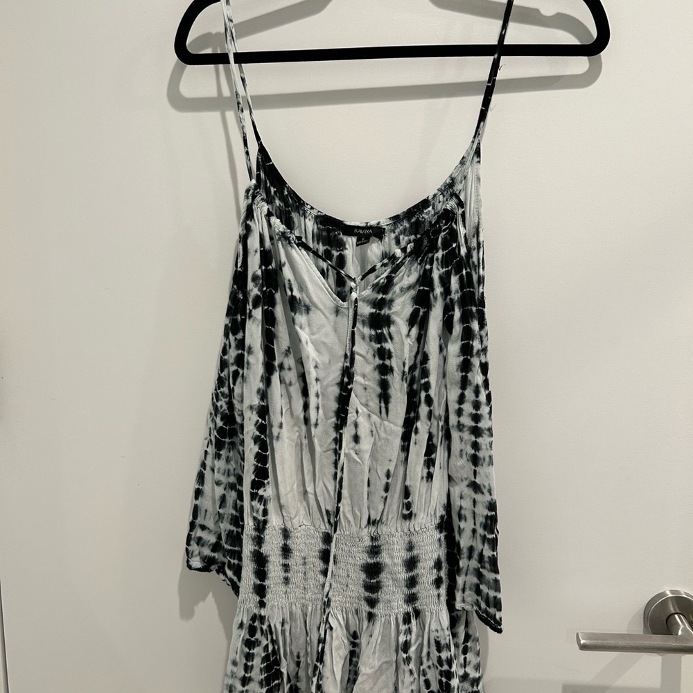 Raviya Blue and White Tie Dye Shirt Dress